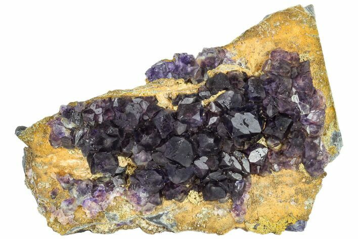 Deep Purple Fluorite Crystal Cluster - China #112875